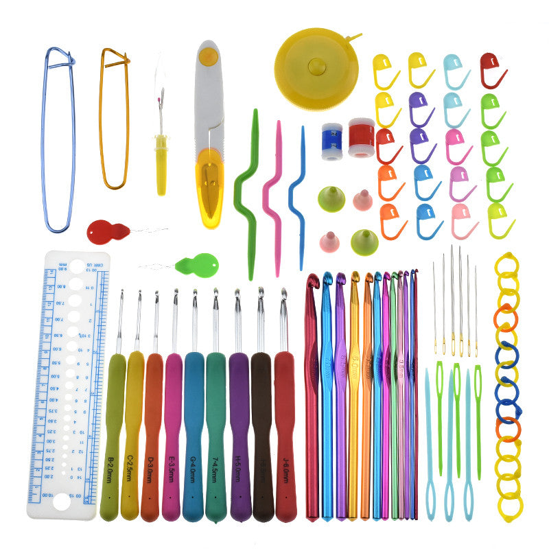 Complete Crochet Hook & Knitting Needle Set with Bag by HitMyNeed