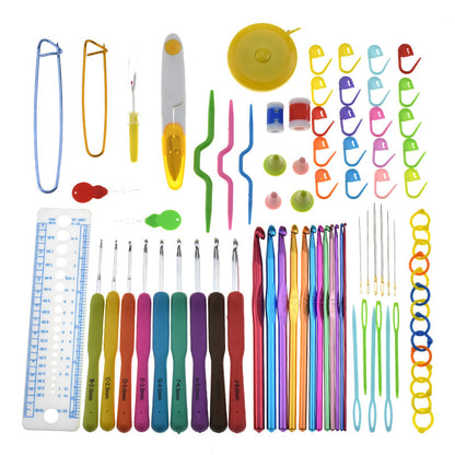 Complete Crochet Hook & Knitting Needle Set with Bag by HitMyNeed
