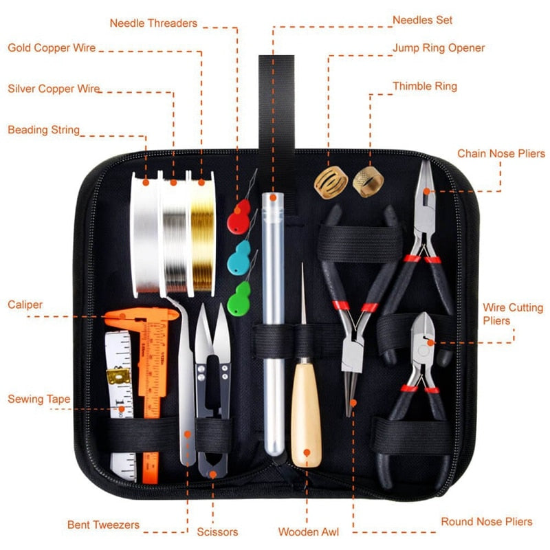 Complete Jewelry Making Tool Kit with Findings by HitMyNeed