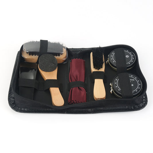 Complete Shoe Care Kit with Travel Pouch by HitMyNeed