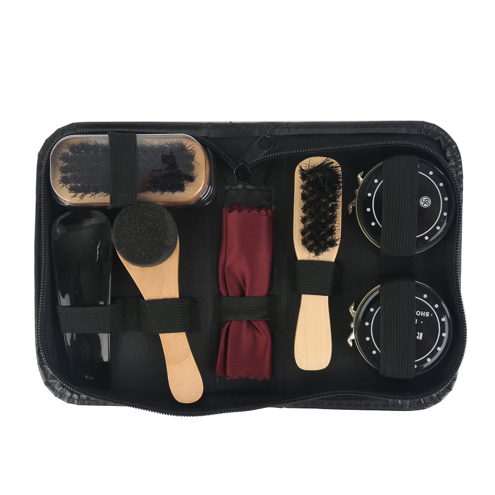 Complete Shoe Care Kit with Travel Pouch by HitMyNeed