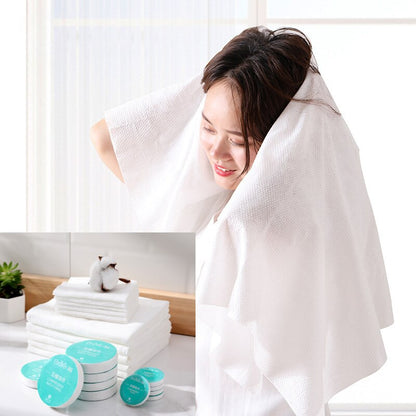 Compressed Disposable Bath Towels (50 Pack) by HitMyNeed
