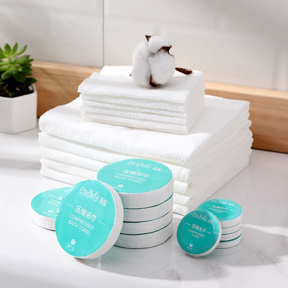 Compressed Disposable Bath Towels (50 Pack) by HitMyNeed