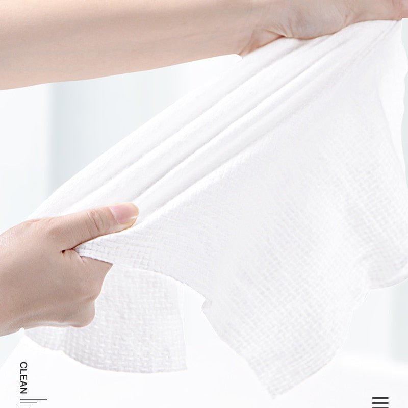 Compressed Disposable Bath Towels (50 Pack) by HitMyNeed