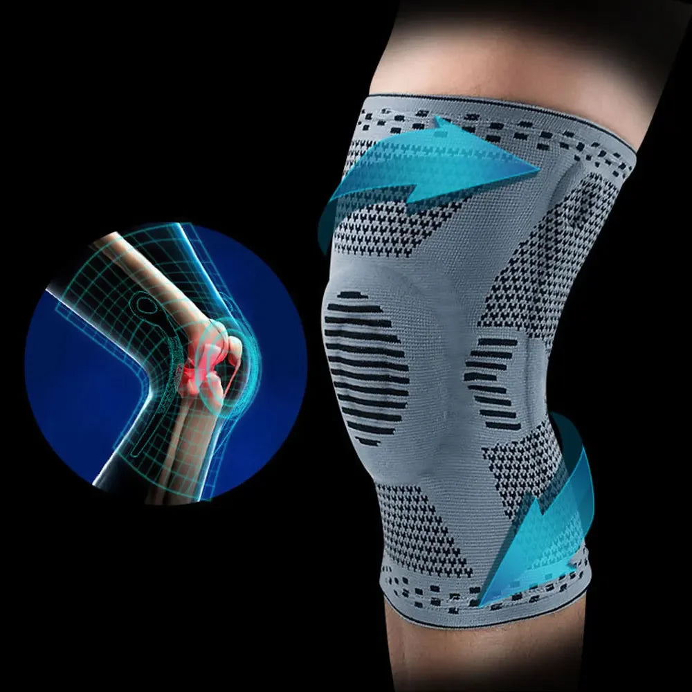 Compression Knee Brace for Pain Relief & Support by HitMyNeed