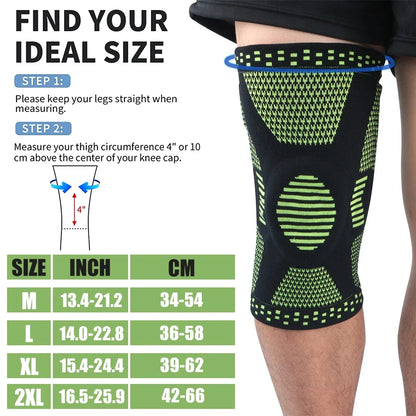 Compression Knee Brace for Pain Relief & Support by HitMyNeed