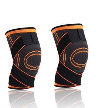 Compression Knee Brace Support for Sports & Arthritis 1pair-orange l by HitMyNeed