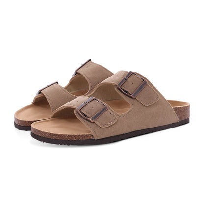 Comwarm Suede Cork Clog Mules with Arch Support apricot-c 36.0 by HitMyNeed