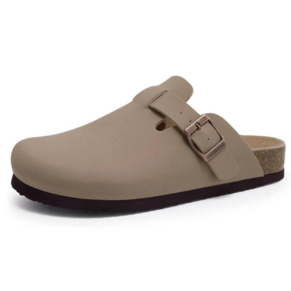 Comwarm Suede Cork Clog Mules with Arch Support apricot-e 42.0 by HitMyNeed