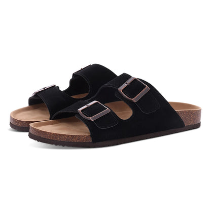 Comwarm Suede Cork Clog Mules with Arch Support black-c 38.0 by HitMyNeed