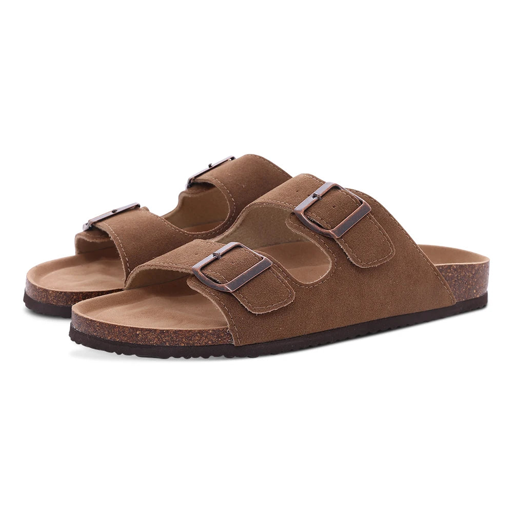 Comwarm Suede Cork Clog Mules with Arch Support brown-c 39.0 by HitMyNeed