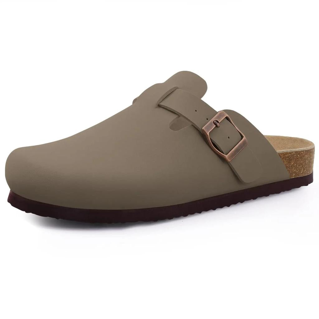 Comwarm Suede Cork Clog Mules with Arch Support brown-e 39.0 by HitMyNeed