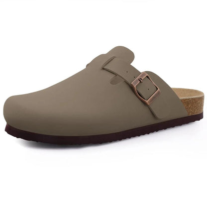 Comwarm Suede Cork Clog Mules with Arch Support brown-e 39.0 by HitMyNeed
