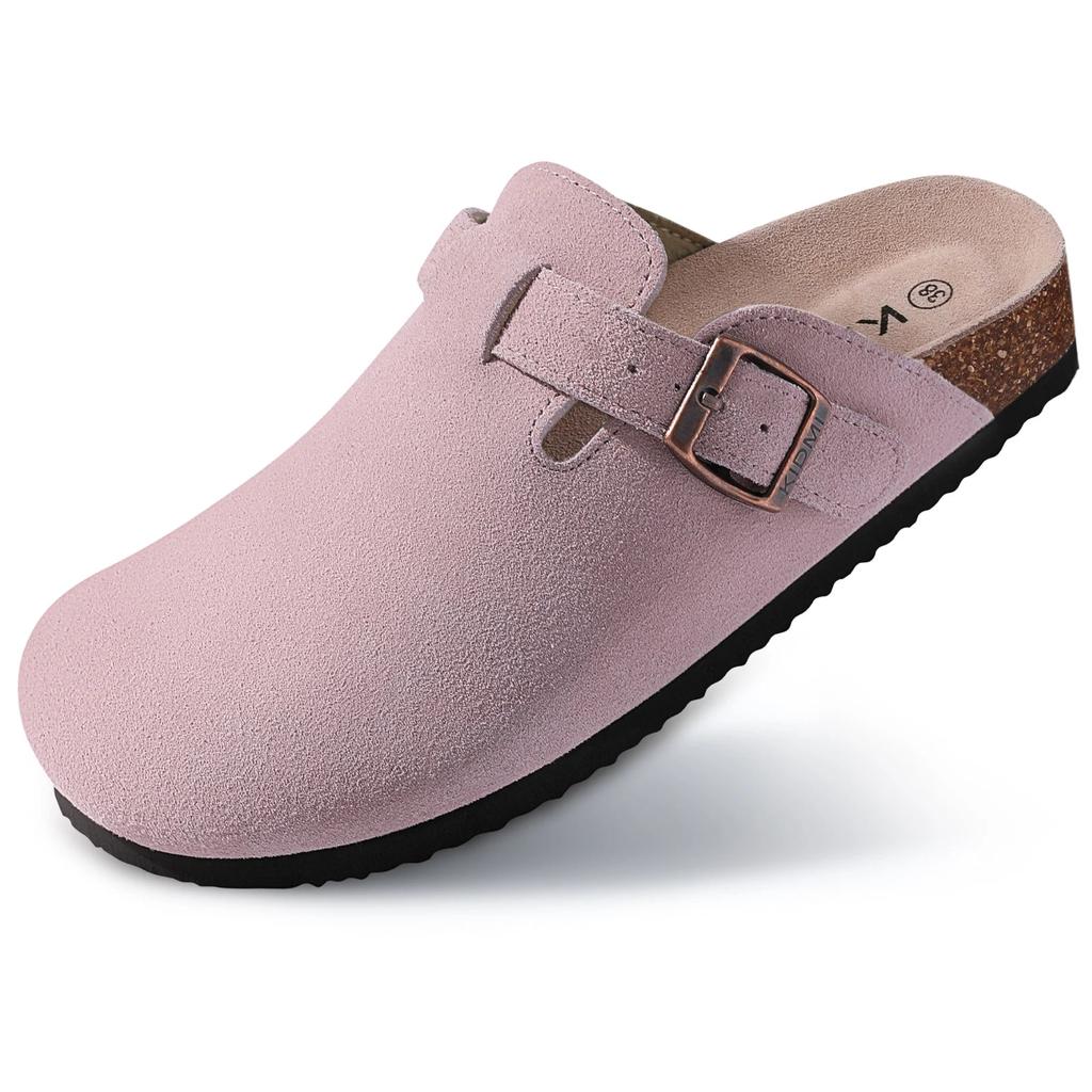 Comwarm Suede Cork Clog Mules with Arch Support pink-b 40.0 by HitMyNeed