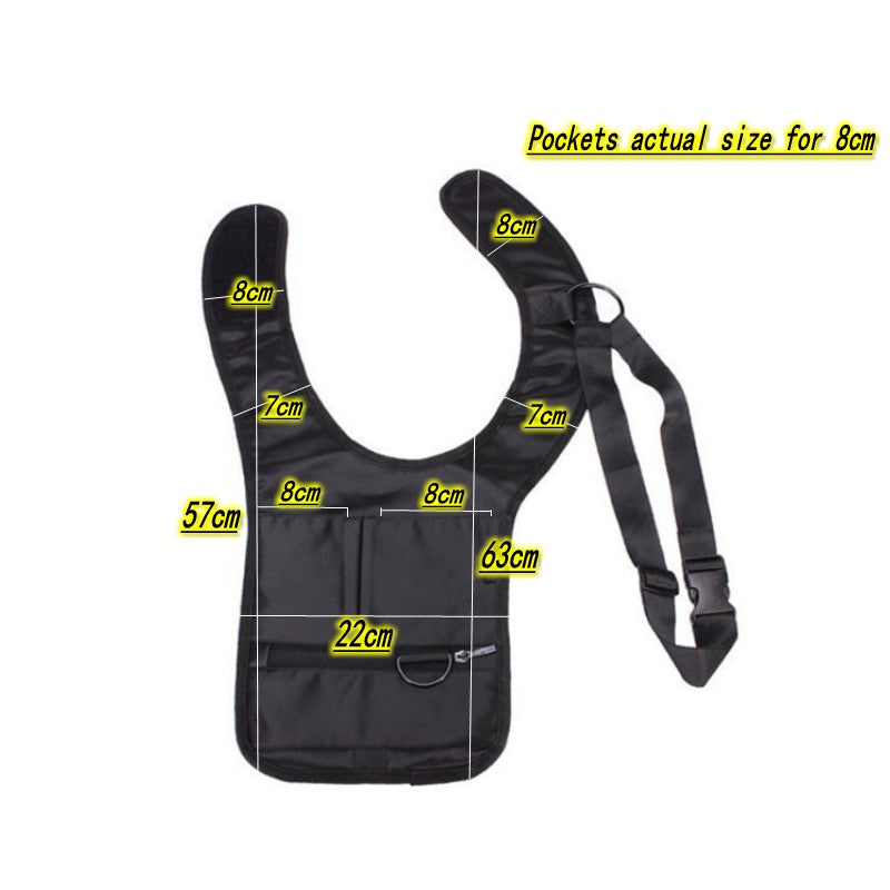 Concealed Shoulder Holster for Phone and Wallet by HitMyNeed