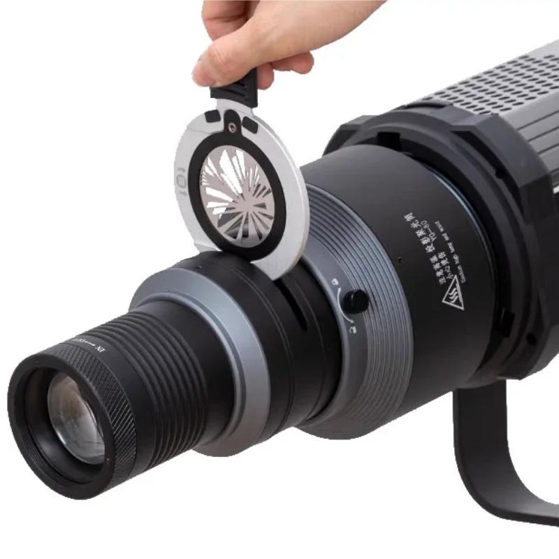 Conical Optical Snoot with Bowens Mount and 20 Gobos by HitMyNeed