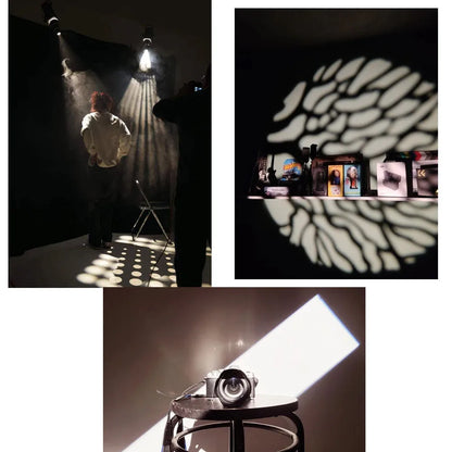 Conical Optical Snoot with Bowens Mount and 20 Gobos by HitMyNeed