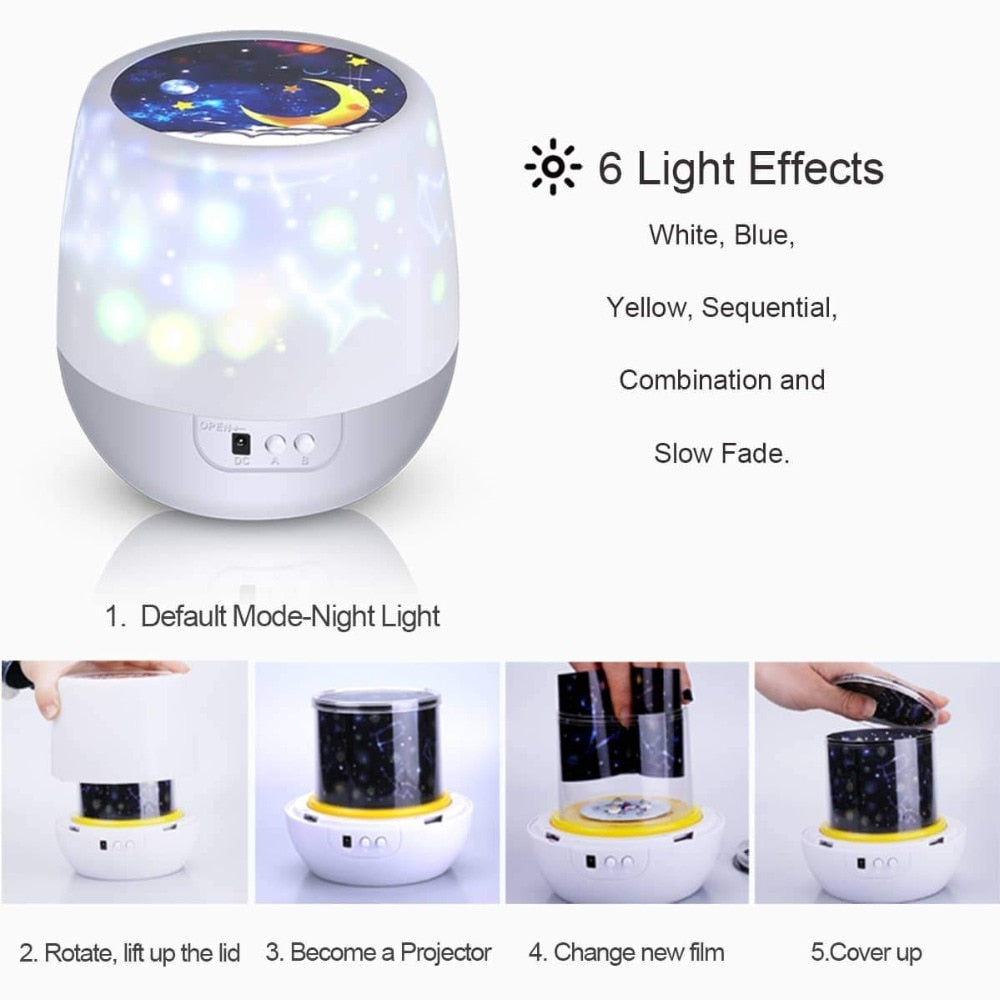 Constellation LED Galaxy Projector Night Light by HitMyNeed