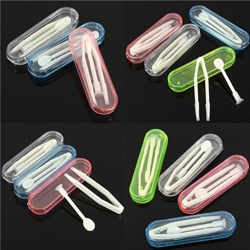 Contact Lens Tweezers and Suction Removal Set by HitMyNeed