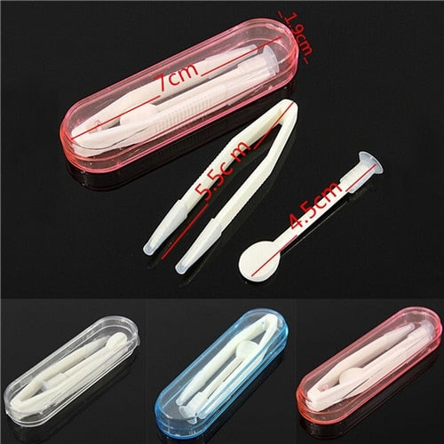 Contact Lens Tweezers and Suction Removal Set by HitMyNeed