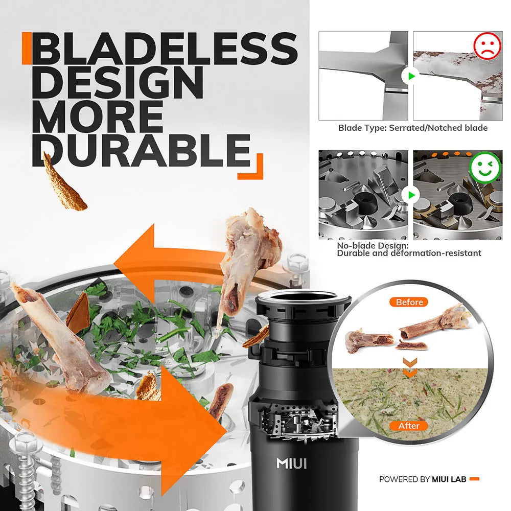 Continuous Feed Garbage Disposal with Sound Reduction by HitMyNeed