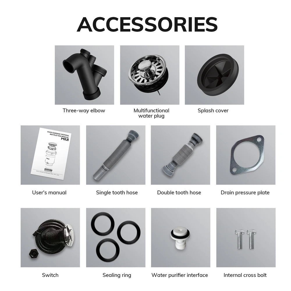 Continuous Feed Garbage Disposal with Sound Reduction by HitMyNeed