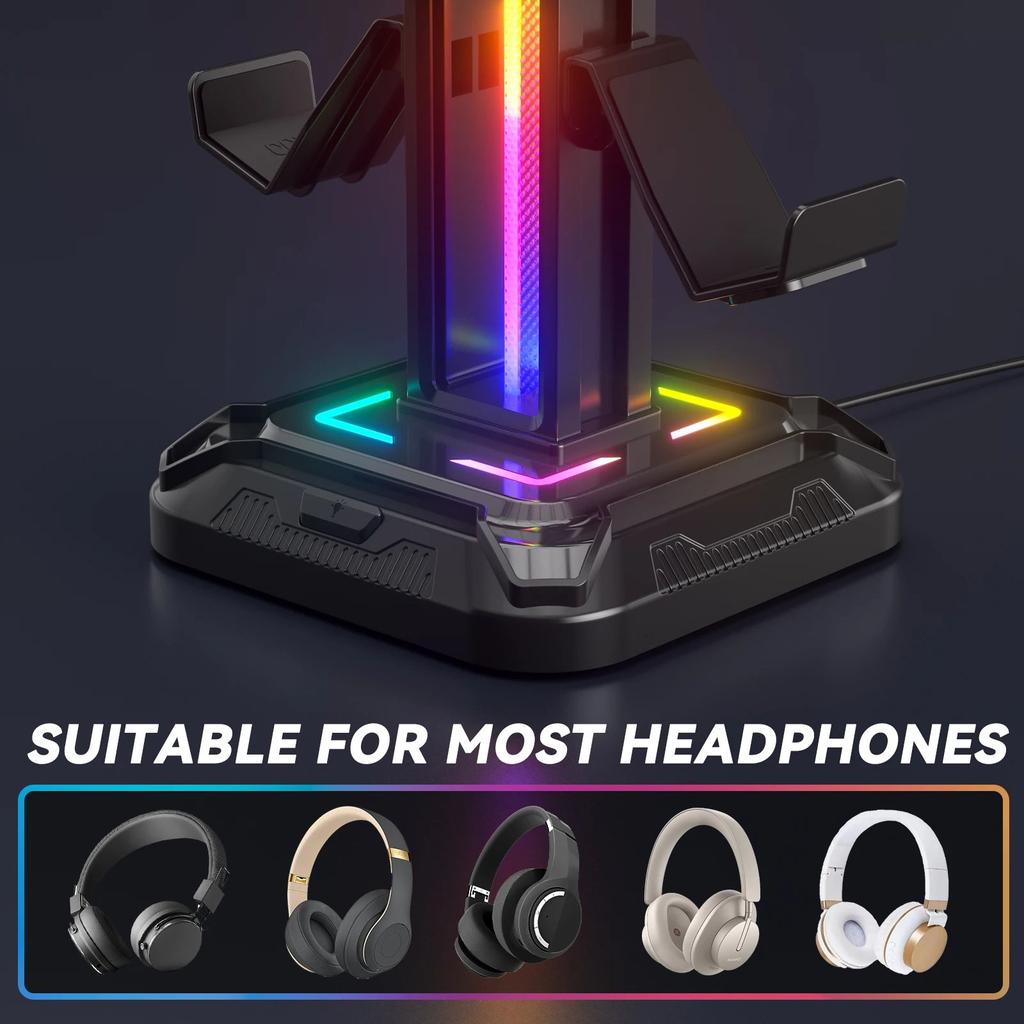 Controller Stand with 9 Light Modes & Rotating Headset Holder by HitMyNeed