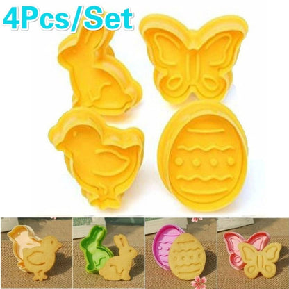 Cookie Cutter Set Plastic Molds, 4 Shapes by HitMyNeed