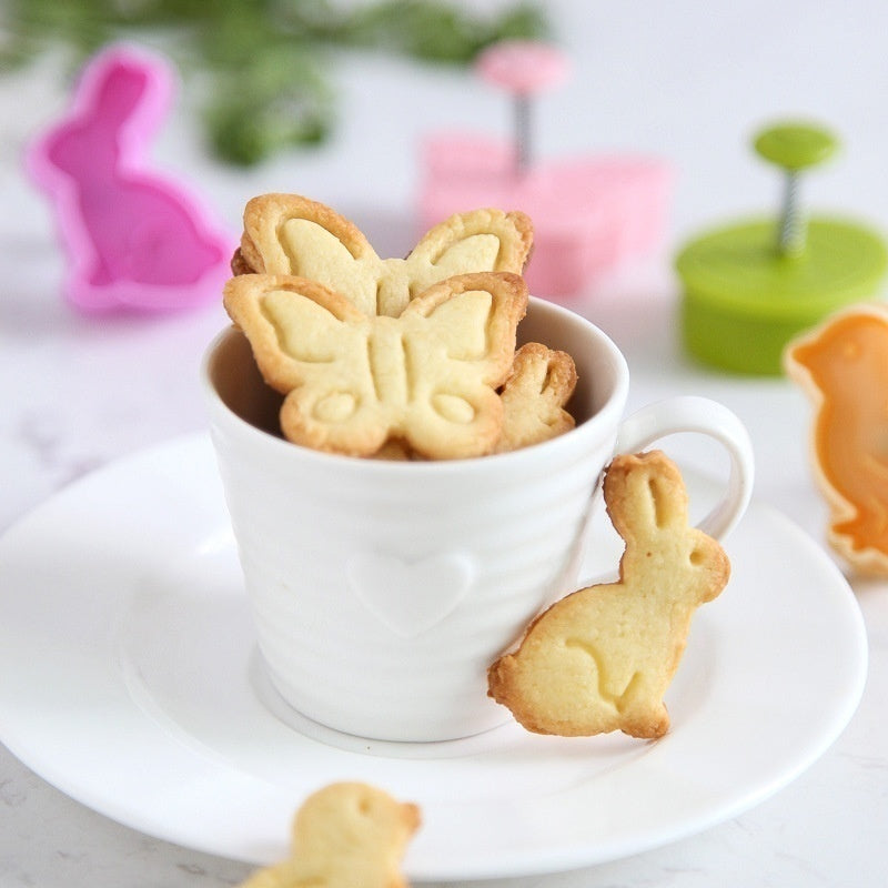 Cookie Cutter Set Plastic Molds, 4 Shapes by HitMyNeed