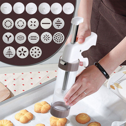 Cookie Gun Set with Discs and Nozzles by HitMyNeed