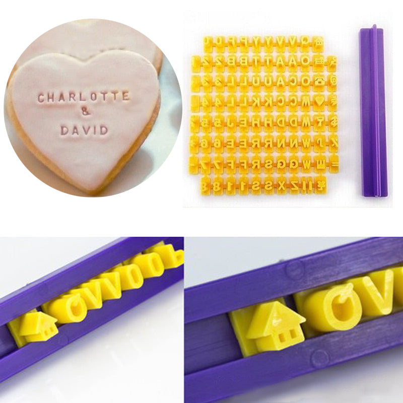 Cookie Letter Stamp Embossing Tool Set by HitMyNeed