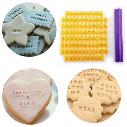 Cookie Letter Stamp Embossing Tool Set by HitMyNeed