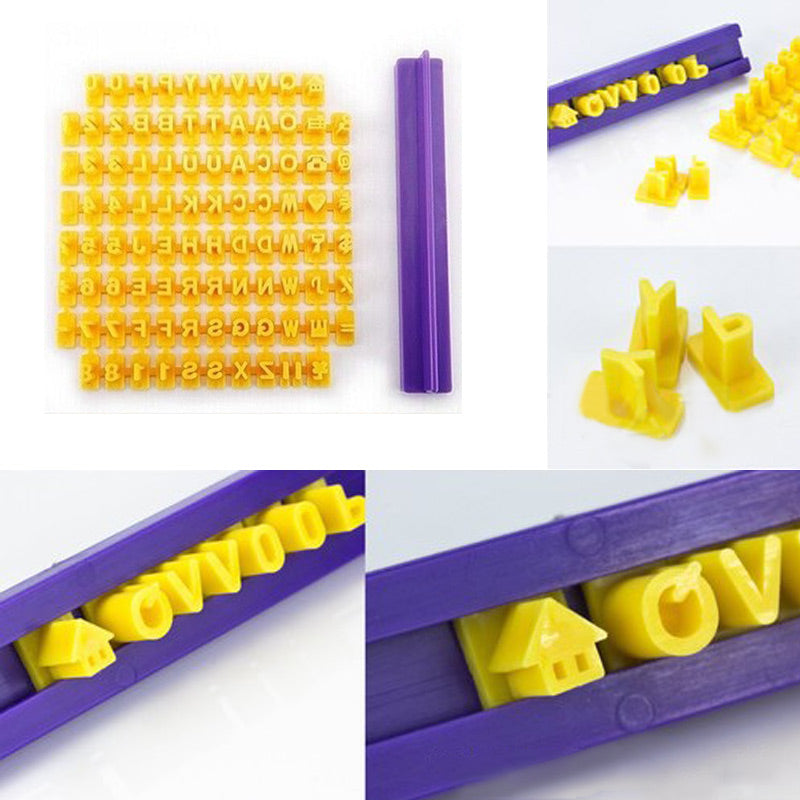 Cookie Letter Stamp Embossing Tool Set by HitMyNeed