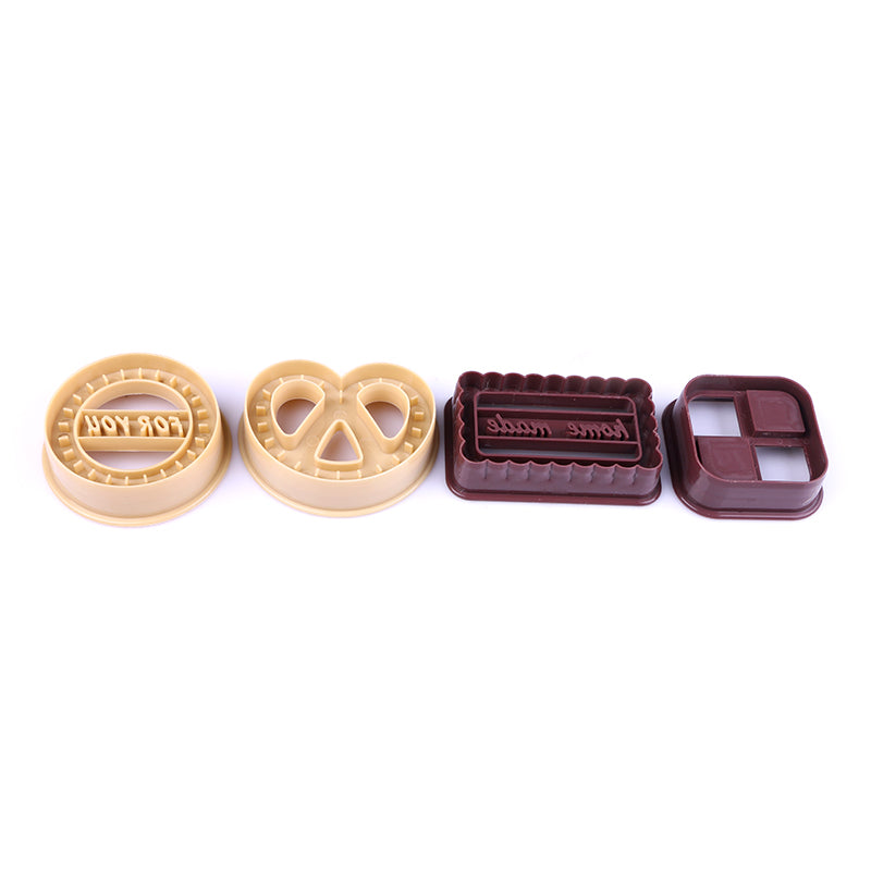Cookie Molds Set, 4 Shapes for Home Baking by HitMyNeed