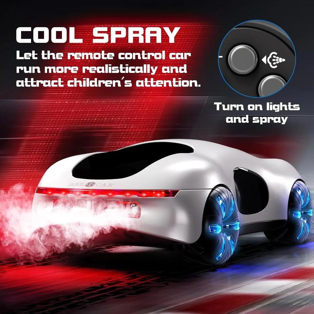 Cool Sports RC Car with Dual Spray, Sound & Lights by HitMyNeed