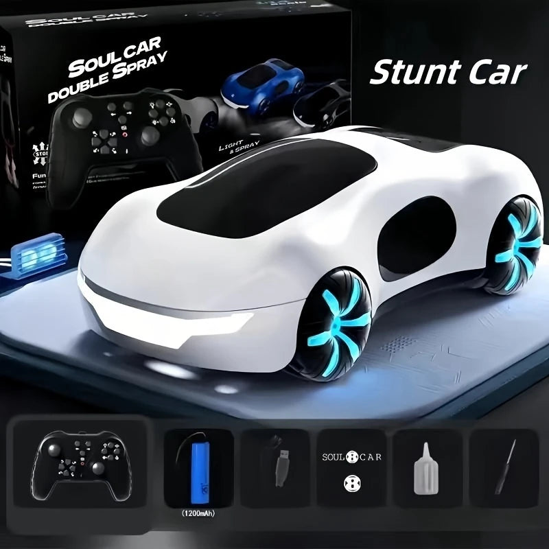 Cool Sports RC Car with Dual Spray, Sound & Lights white by HitMyNeed