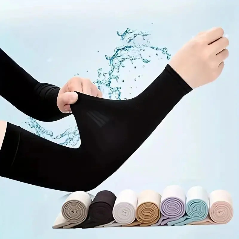 Cooling Arm Sleeves UV Protection for Outdoor Sports by HitMyNeed