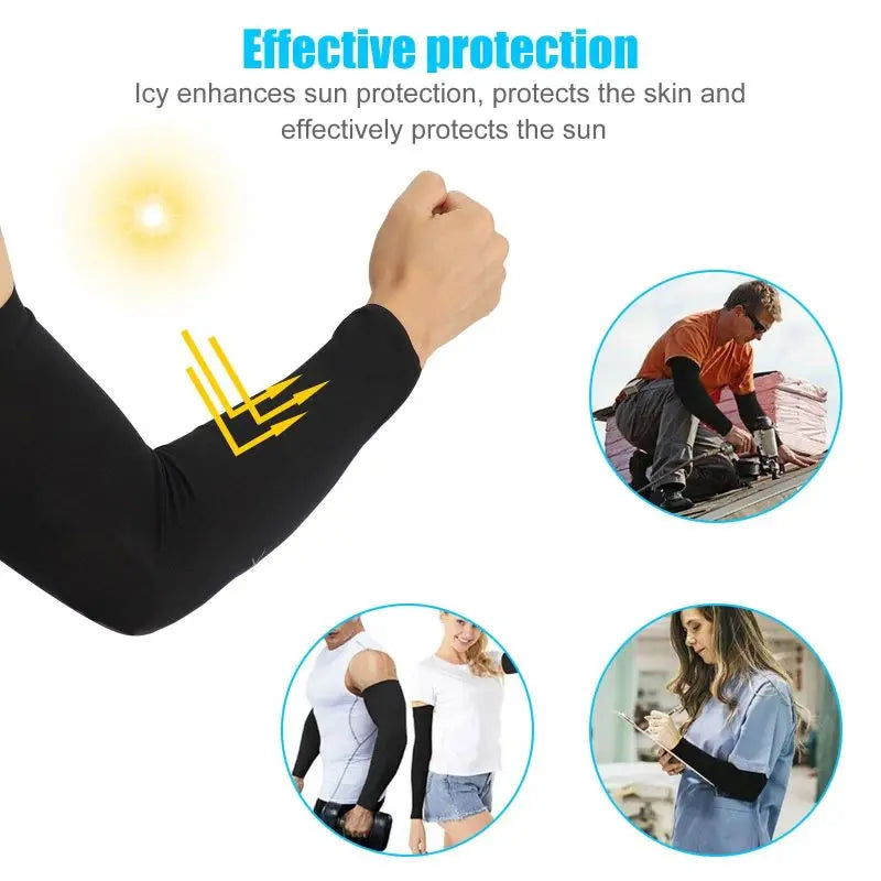 Cooling Arm Sleeves UV Protection for Outdoor Sports by HitMyNeed