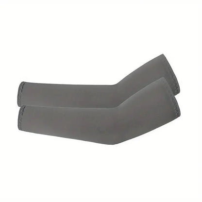 Cooling Arm Sleeves UV Protection for Outdoor Sports grey by HitMyNeed