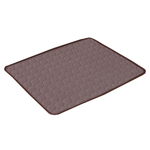 Cooling Pet Mat Summer Sleeping Bed for Dogs & Cats coffee l-55x70-cm by HitMyNeed