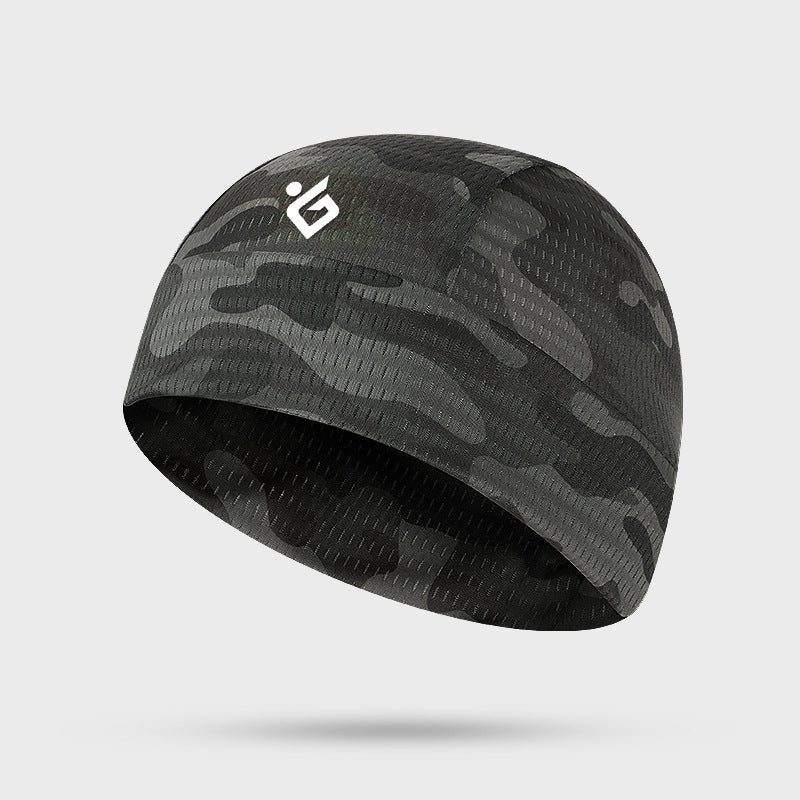 Cooling Skull Cap Helmet Liner for Sports & Cycling green-camo-g-logo by HitMyNeed