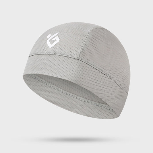 Cooling Skull Cap Helmet Liner for Sports & Cycling light-grey-g-logo by HitMyNeed