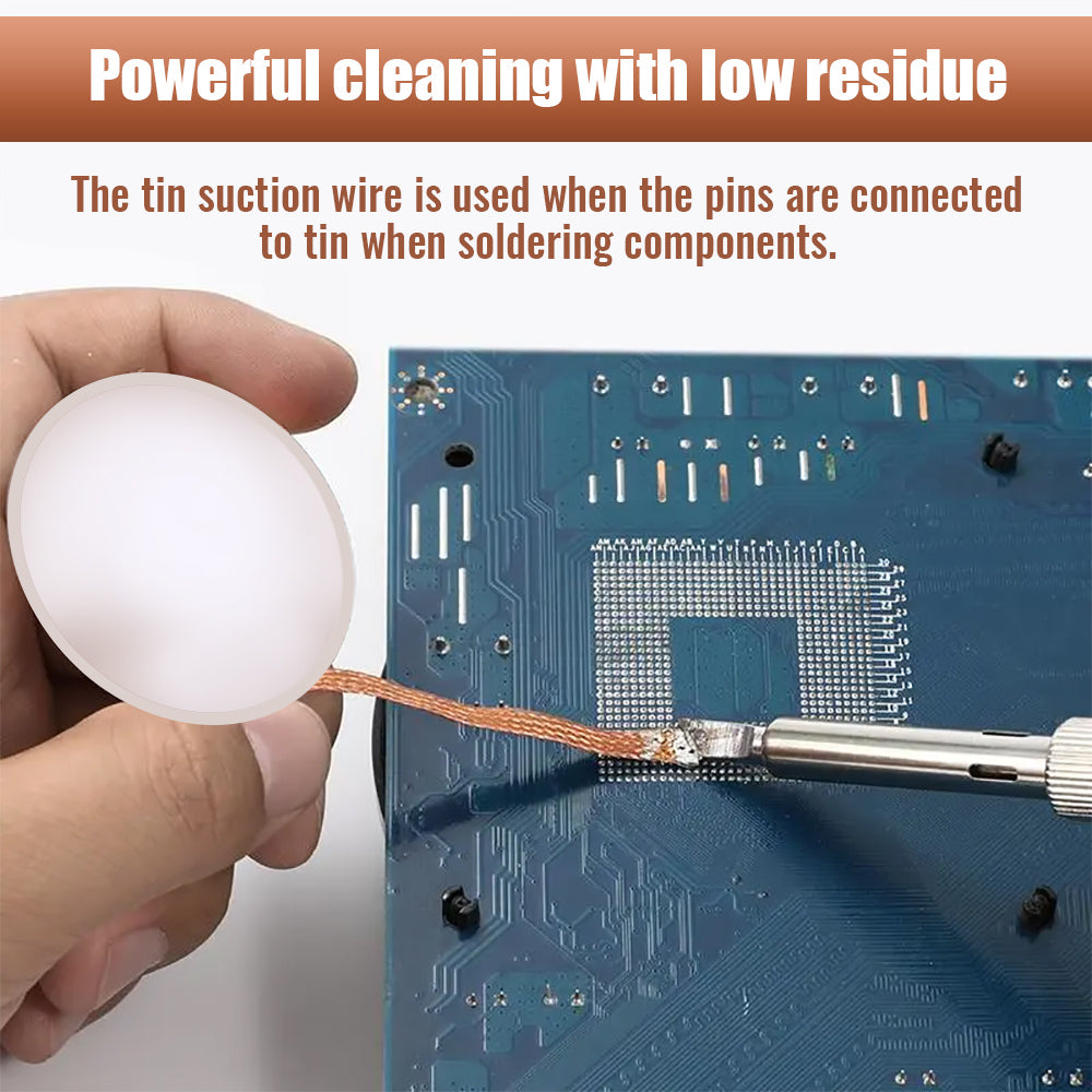 Copper Desoldering Wick Solder Removal Braid 1-5mx2-5mm by HitMyNeed