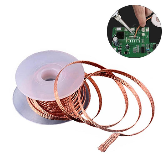 Copper Desoldering Wick Solder Removal Braid 3mx2-5mm by HitMyNeed