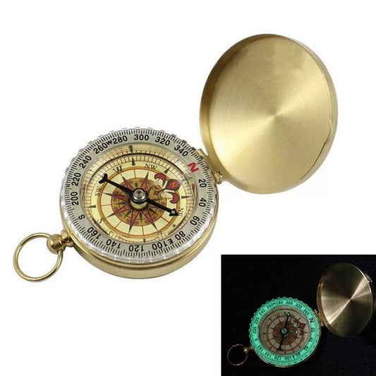 Copper Pocket Navigation Compass with Cover by HitMyNeed