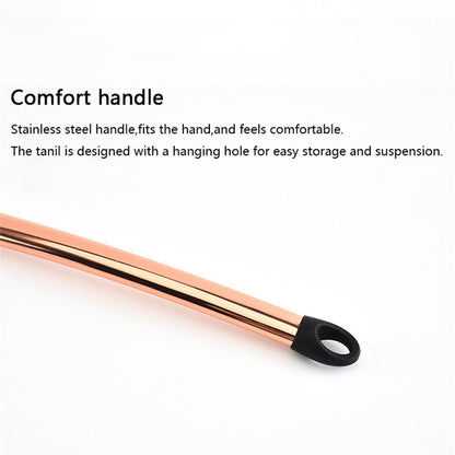 Copper Silicone Kitchen Utensil Set with Holder by HitMyNeed