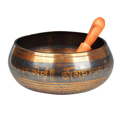 Copper Tibetan Meditation Singing Bowl with Striker by HitMyNeed
