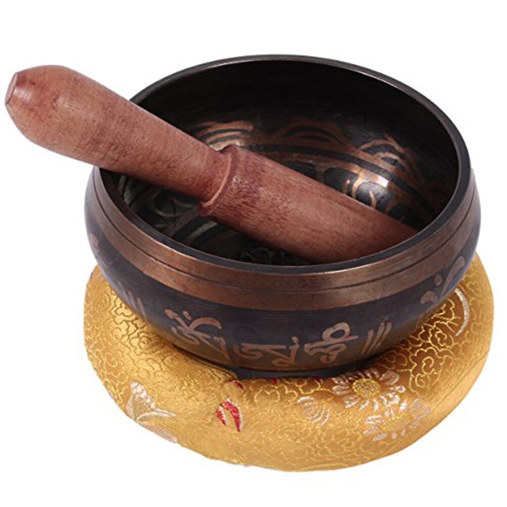 Copper Tibetan Meditation Singing Bowl with Striker by HitMyNeed