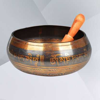 Copper Tibetan Meditation Singing Bowl with Striker by HitMyNeed