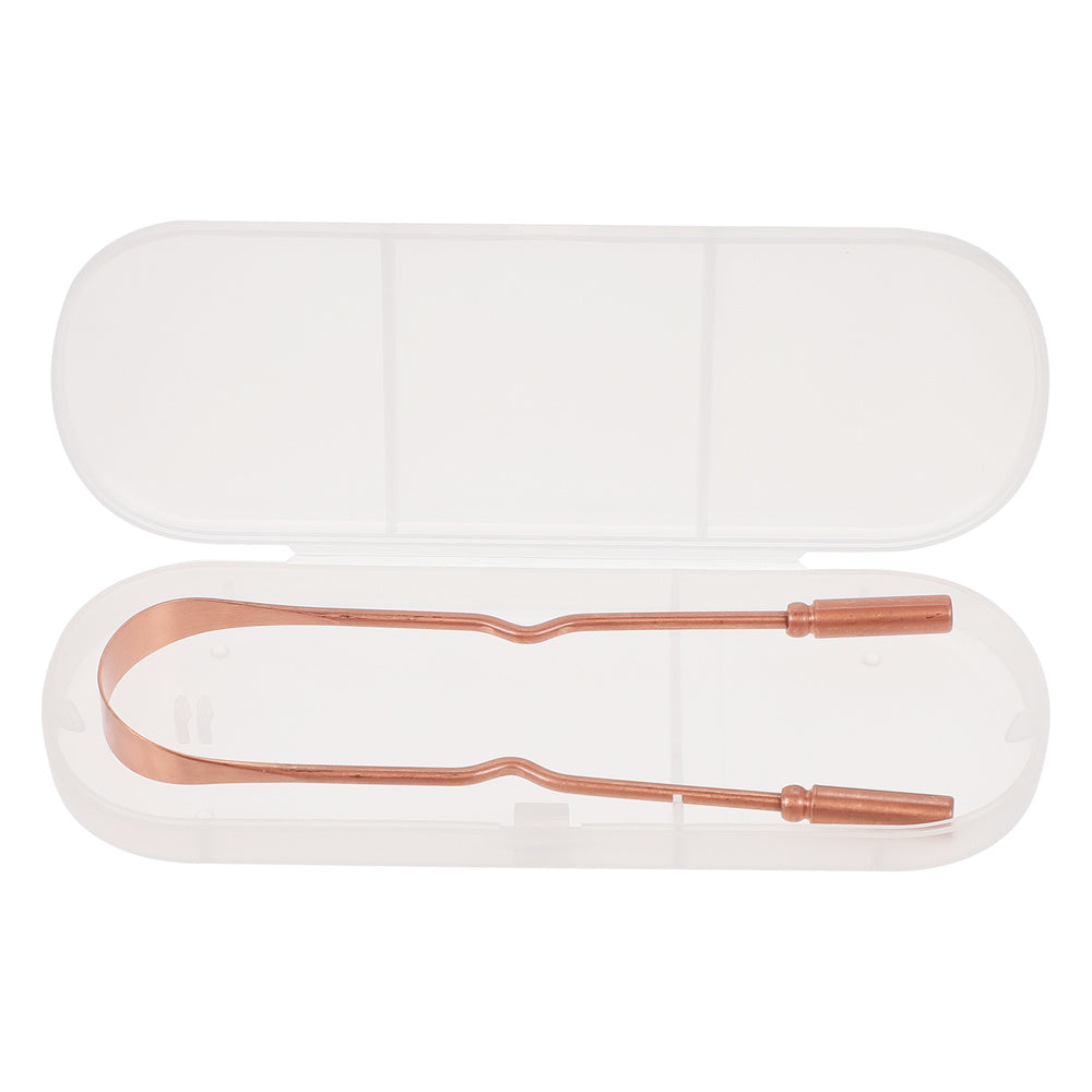 Copper Tongue Cleaner with Hygienic Travel Case by HitMyNeed